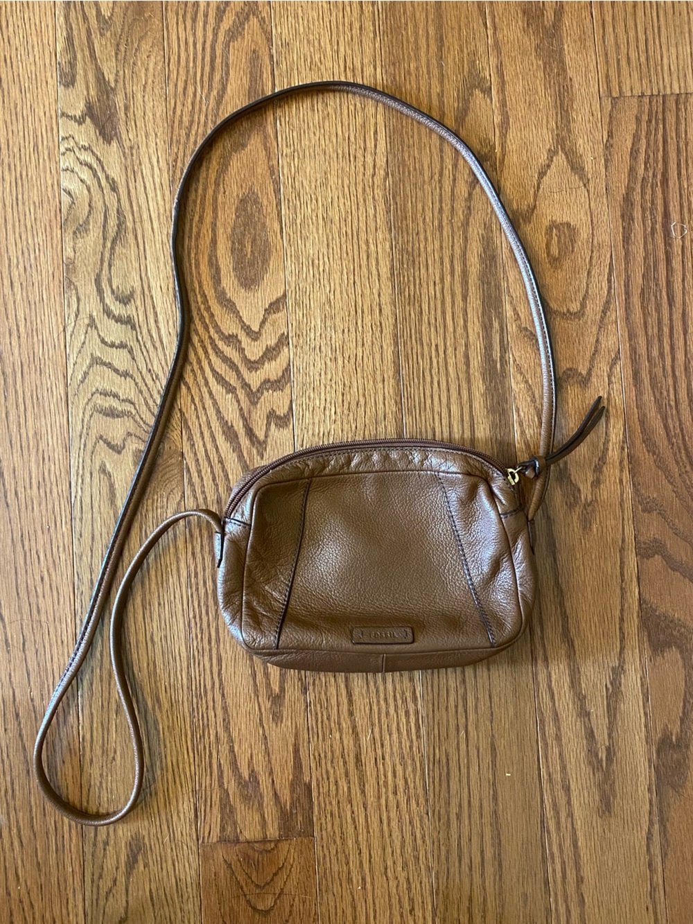 Fossil Small Leather Crossbody Bag - Brown